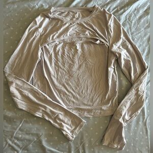 Long sleeve crop top